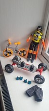 Vintage Action Man Extreme with Skateboard BMX & Accessories
