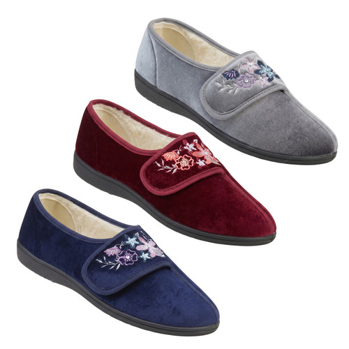 Womens wide open slippers faux - open,