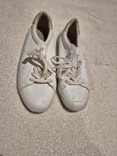 Bright white court sneakers