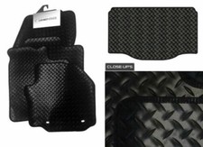 Fits Land Rover Freelander (2013 Onwards)  Black Rubber Car Mats with Bootmat