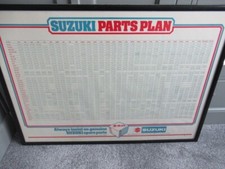 Suzuki official factory parts plan framed poster RG500 etc