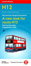Route H12 London Bus Timetable