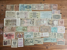 various old banknotes jot lot