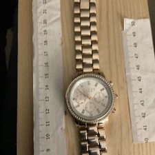 Lipsy London LP240 Ladies Elegant Watch - Gold Color Stainles Steel - White Dial