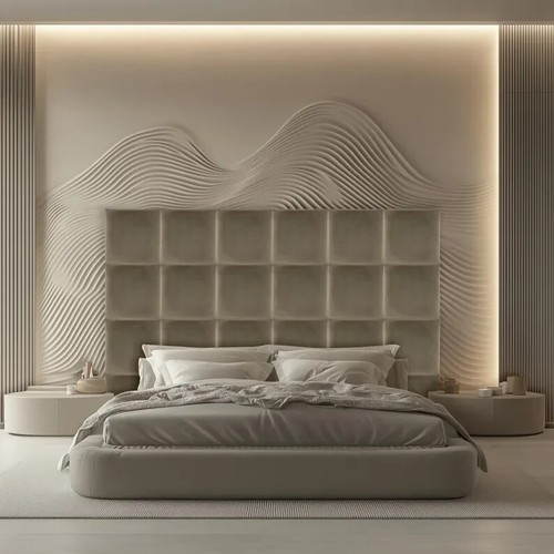 Upholstered wall panels set - upholstered,