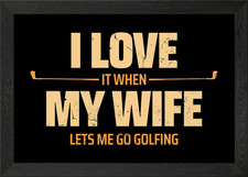 golf Framed Wall Art Poster