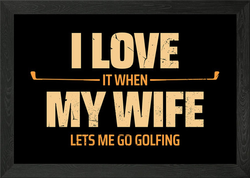 Golf framed wall art - framed, poster