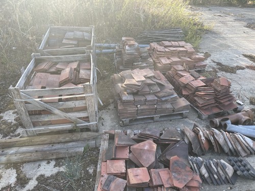 Mixed red clay - red,