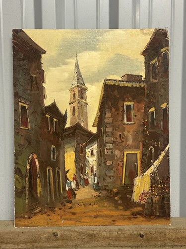 Vintage oil painting board - vintage,