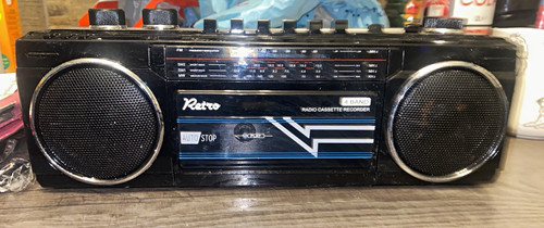 Retro boombox cassette radio - cassette,,
