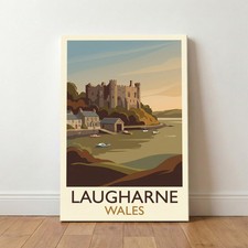 Laugharne, Wales Travel Poster