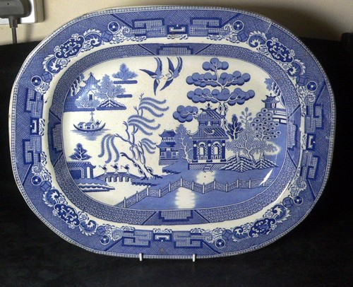 Antique willow pattern - antique,