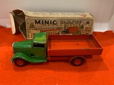 Triang Minic red and green Tipper lorry with worn box