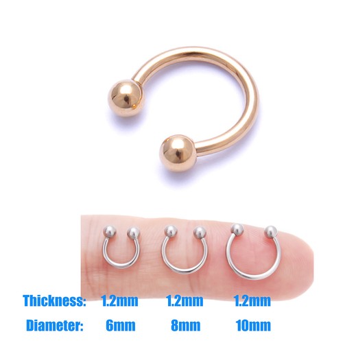 Surgical steel horseshoe - steel,