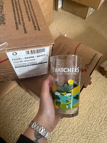 Thatchers cider pint glasses - glasses, x
