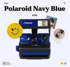Vintage polaroid blue pulse