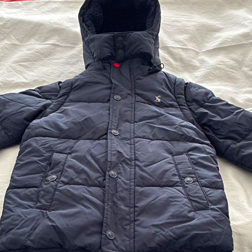 Joules boys navy hooded padded - hooded,