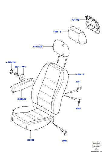 Land rover cover front - land, seat
