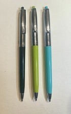 Vintage (c1965) BIC Issimo Ballpoint Pens, 3 X Different Colours