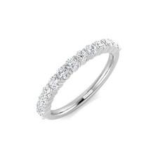 Platinum half eternity ring
