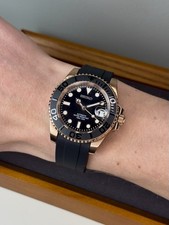 Custom Seiko Mod • Rose Gold Yacht M 40| Flex Strap • 40mm