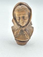 Vintage Anri Wood Carved Woman