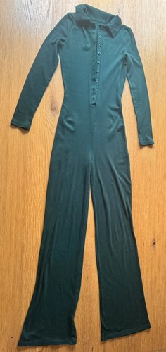 Shein dark green ribbed - dark,