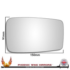Left Hand Passenger Side Ford Escort Mk2 Convex Wing Door Mirror Glass Uk Made