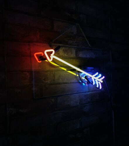 Arrow neon sign real - 14"x7"arrow,