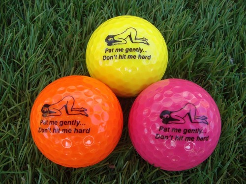 Humour golf balls - 3, with