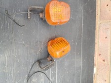 PAIR OF OLD MOTOR CYCLE INDICATORS