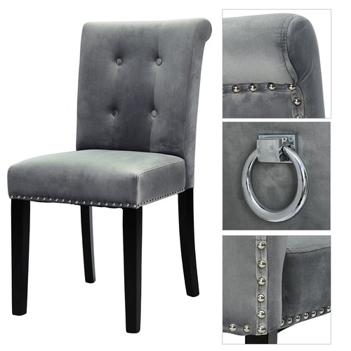 1pc velvet dining chairs - ,