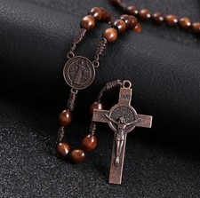 Wooden Rosary Beads Catholic