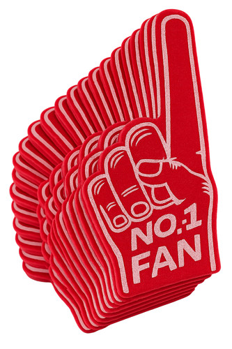 Number fan foam - number, finger