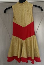 Women’s / Girls Skirted Stretch Lycra  Leotard High neck collar - Size S