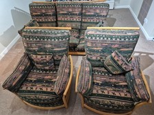 ERCOL RENAISSANCE 3 Piece Suite 3 Seater Sofa + 2 Armchairs.