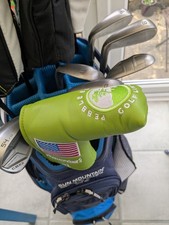 PEBBLE BEACH PUTTER BLADE HEADCOVER in  LIME-BRAND NEW -FREE POSTAGE