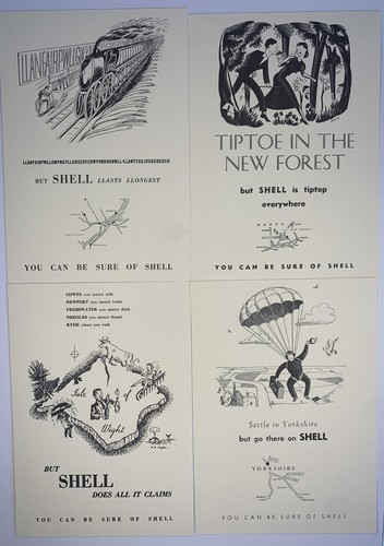 Reproduction shell advertising - shell,