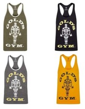 GOLD`S GYM Iconic Mens Muscle Joe Sleeveless Workout Training Tank Stringer Vest