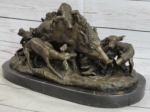 Wild boar dogs bronze - wild,