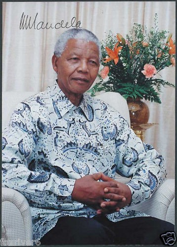 Nelson mandela signed - mandela,