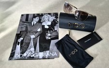DOLCE & GABBANA MADONNA  vintage 2010 SUNGLASSES Genuine unworn excellent gold.