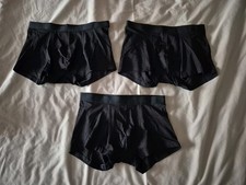 Primark Mens Black Medium Hipster Boxer Short Brand New x 3