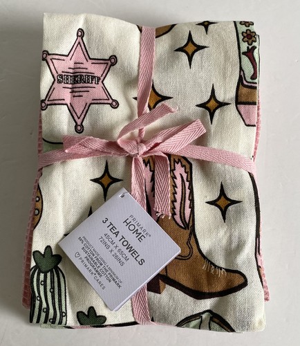 Primark cowboy tea towel set - towel,