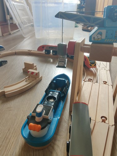 Wooden train set - train,