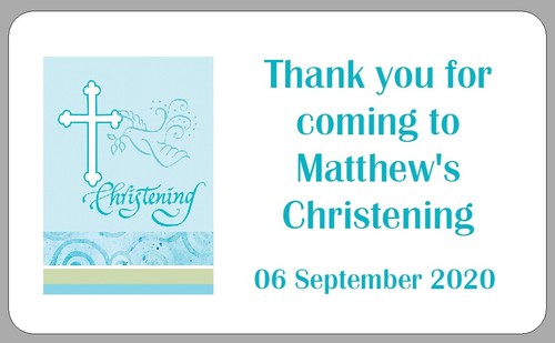 Christening cross dove thank - cross,
