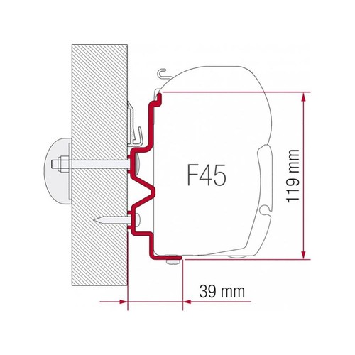 Fiamma adaptor rapido 90df - adaptor, 10