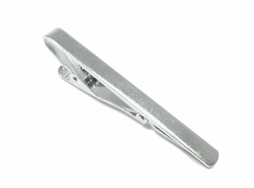 Silver tie clip - clip, top