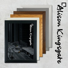 Modern Picture Frames Photo Poster Frame Black White Oak Walnut Grey Wood Effect