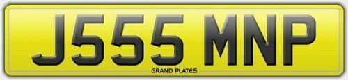 Number plate j555 mnp - number,